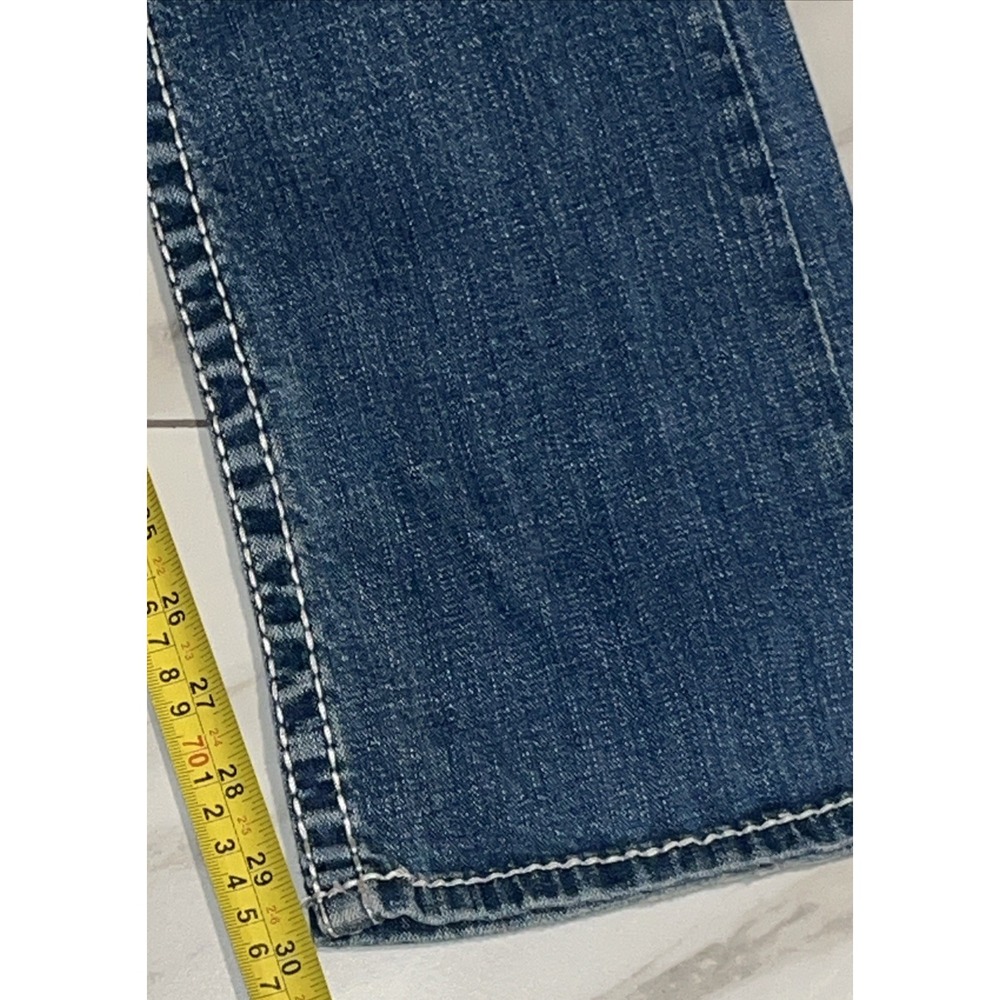 Big Star Liv Slim Bootcut Jeans Women's 27R Whiskered Vintage Denim Blue - Picture 15 of 16